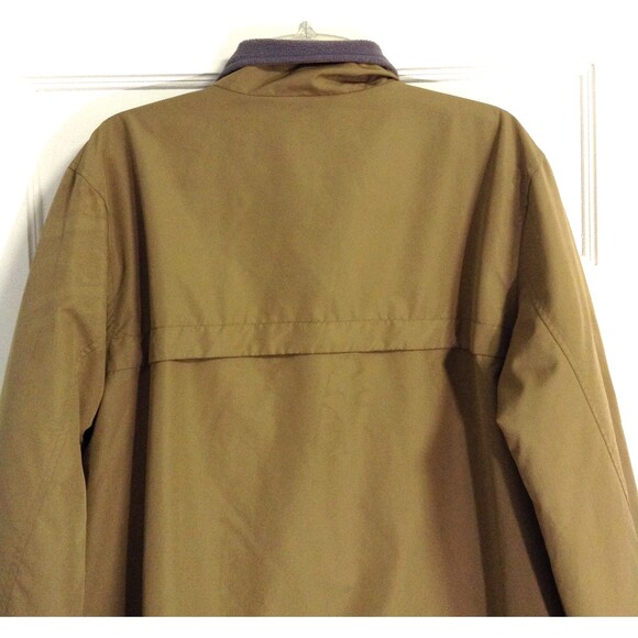 Eddie Bauer Chore Jacket Men L Tan Fleece Lined Insulated Barn Work Outdoor Warm - Picture 5 of 13